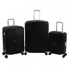 Комплект чемоданов 213-P7023/3-BLK Francesco Molinary FMolinary Франческо Молинари FMolinari Molinari