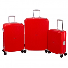 Комплект чемоданов 213-P7023/3-RED Francesco Molinary FMolinary Франческо Молинари FMolinari Molinari